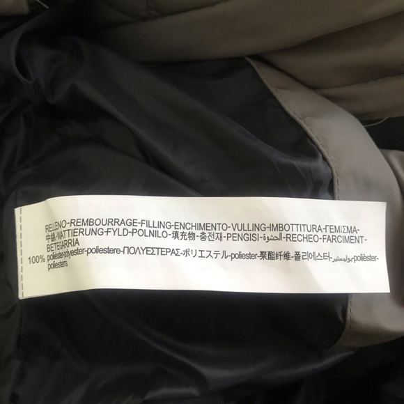 Zara HOODED QUILTED JACKET Dark Khaki M - Picture 9 of 15